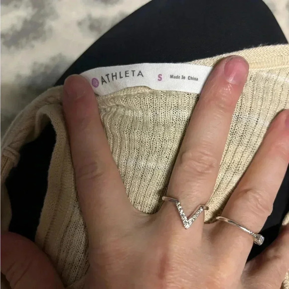 Athleta linen cotton blend racer back with tie sides - Picture 5 of 5